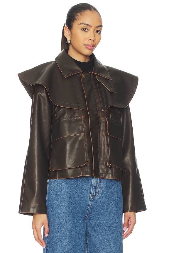 view 2 of 4 ROPA DE CALLE VARVARA in Chocolate Martin