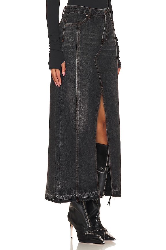 view 2 of 4 JUPE MIDI TEAGAN in Black Wash