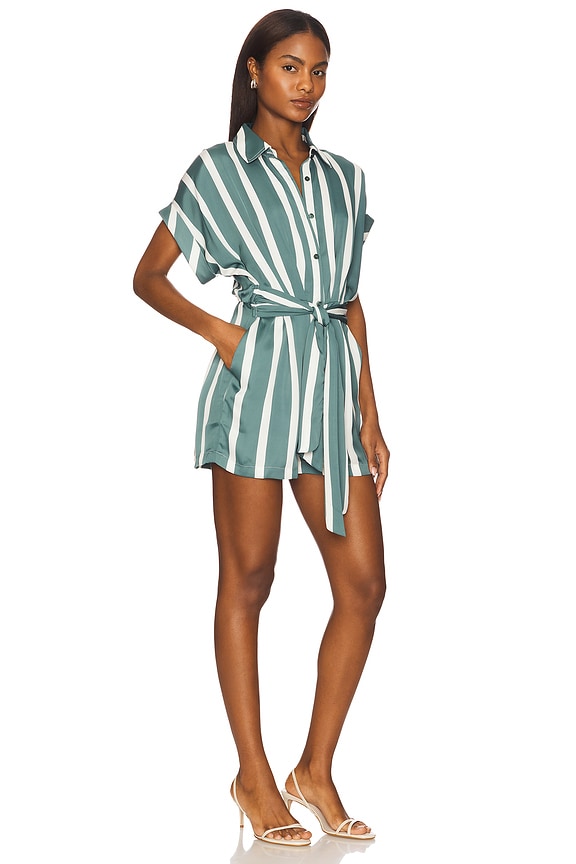 view 2 of 3 Tori Romper in Dusty Teal