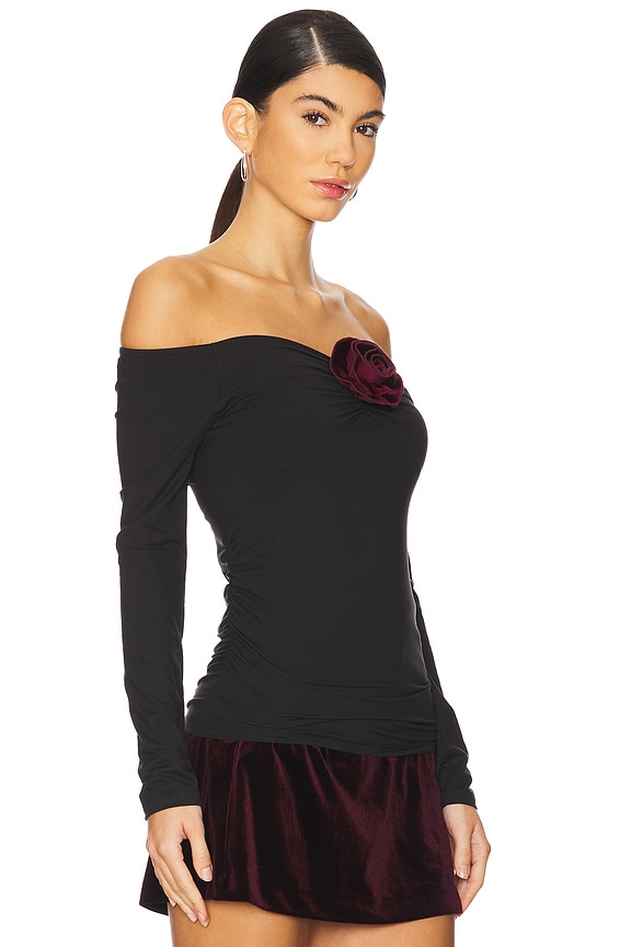 view 2 of 4 Rosetta Top in Black Onyx