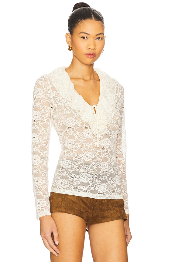 view 2 of 4 Elvie Top in Cream