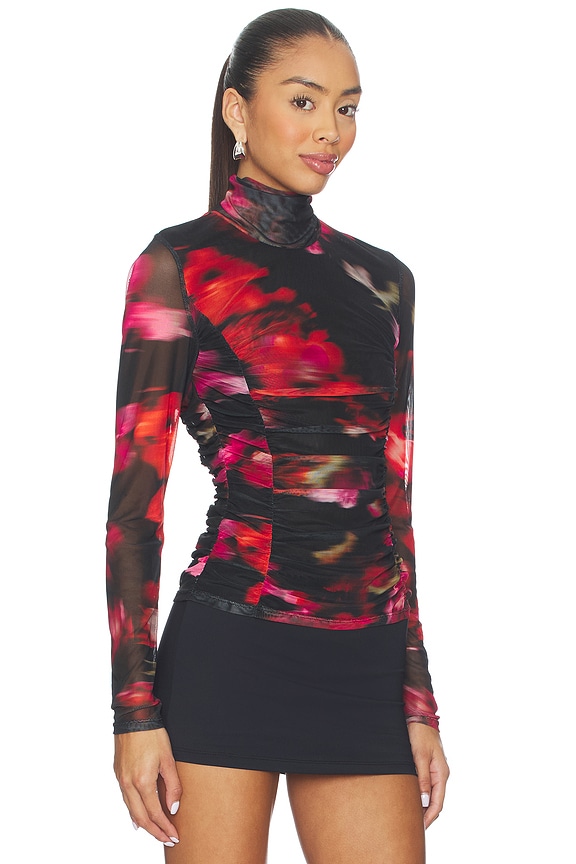 view 2 of 4 Taylore Top in Fete Blur Floral