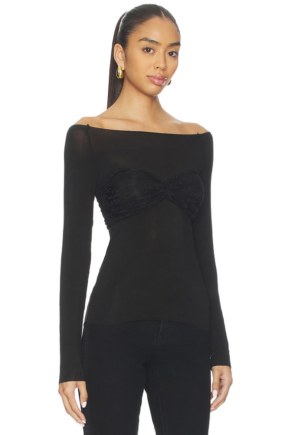 view 2 of 4 Hailey Top in Black