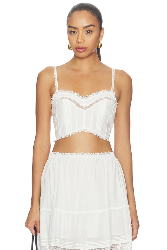 view 1 of 4 Elisse Top in Cloud Dancer