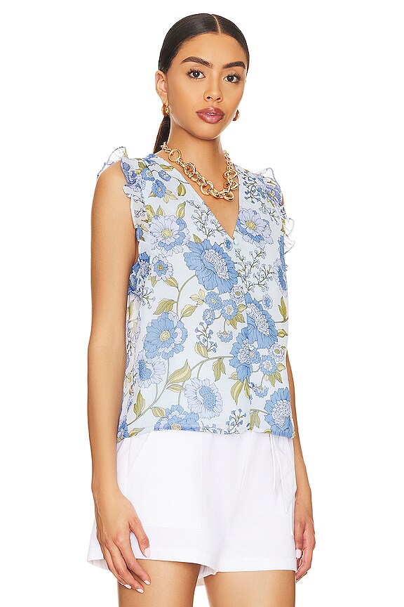 view 2 of 4 Loretta Top in Vintage Blue