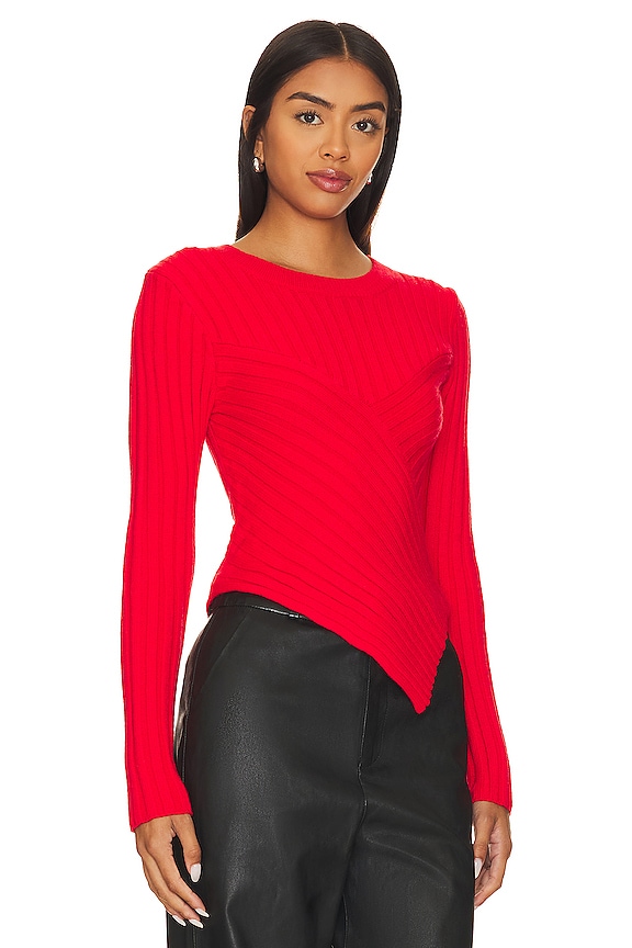 view 2 of 4 Melissa Sweater in Cherry Red