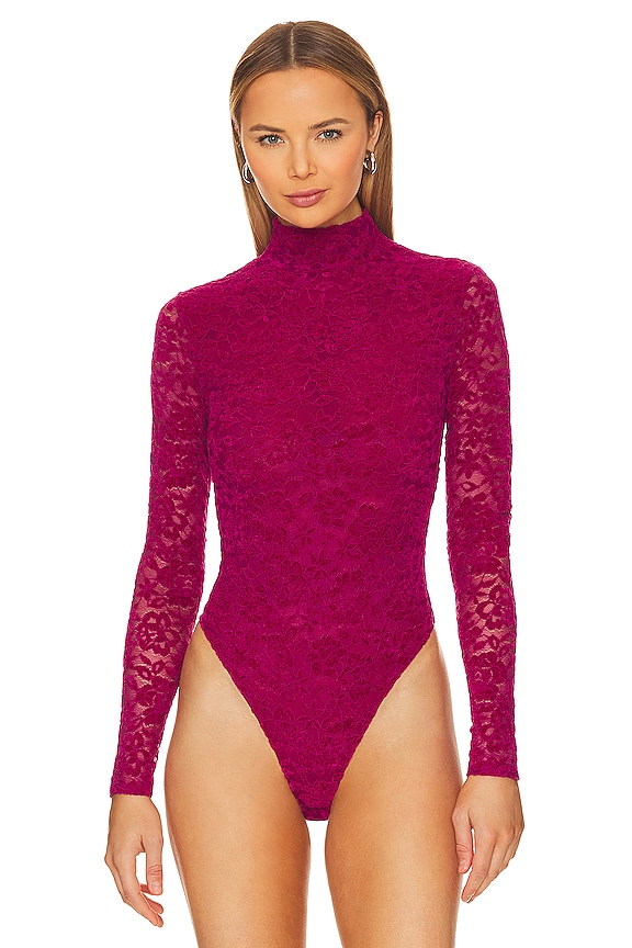 view 2 of 6 CASSI ボディスーツ in Festival Fuschia