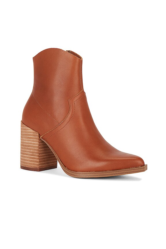 view 2 of 5 BOTTINES CATE in Cognac Leather