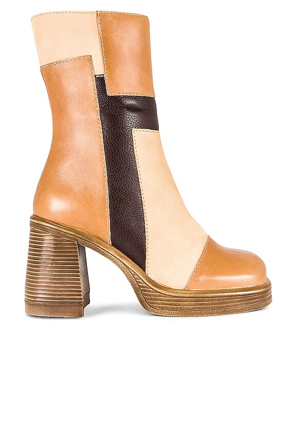 view 1 of 5 Fantsie Bootie in Patchwork Tan Multi