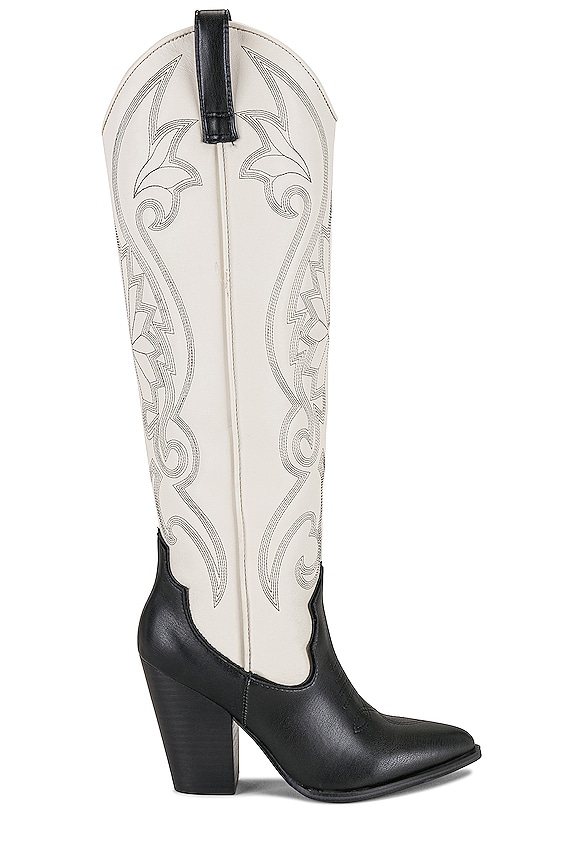 view 1 of 5 Lasso Boot in Black & Bone