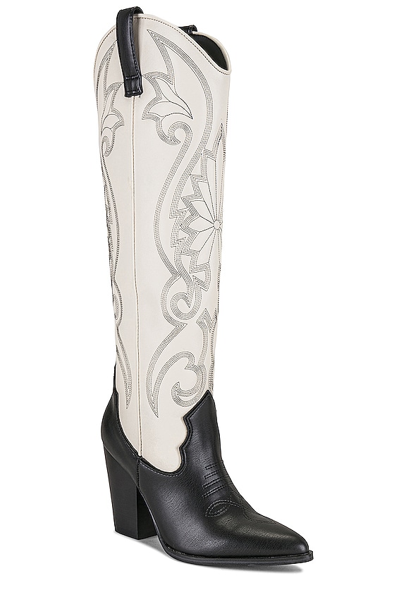 view 2 of 5 Lasso Boot in Black & Bone