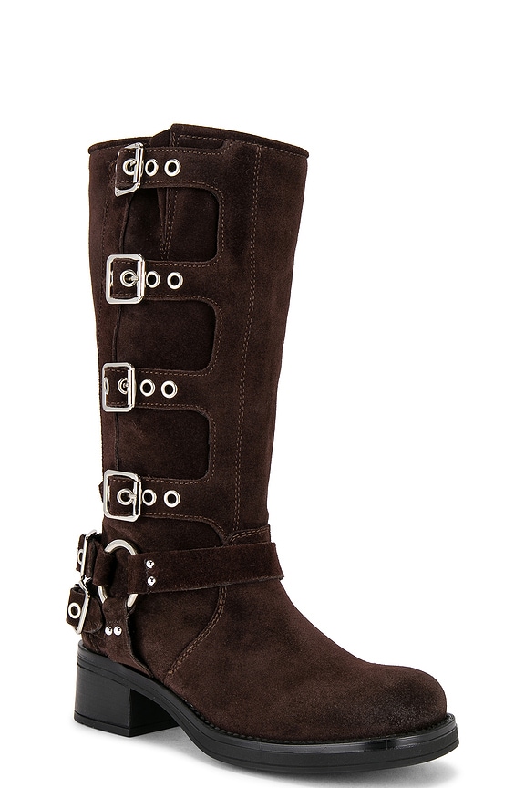view 2 of 5 Brocks Boot in Chocolate Suede