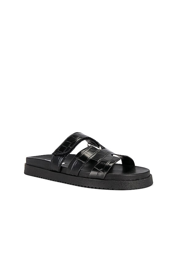 view 2 of 5 Mayven Sandal in Black Croco