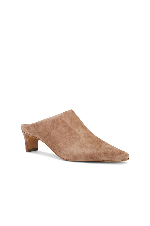 view 2 of 5 Davie Mule in Taupe Suede
