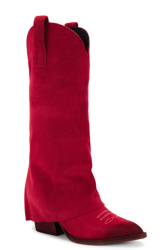 view 2 of 5 SORVINO 부츠 in Red Suede