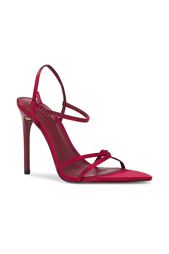 view 2 of 5 Stellina Sandal in Red Satin