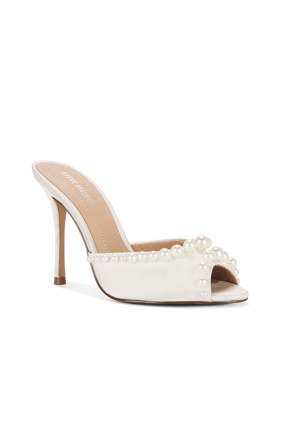 view 2 of 5 Priya Mule in White Satin