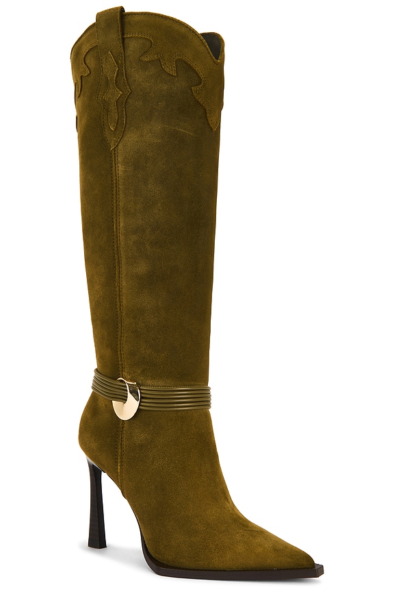 view 2 of 5 BOTTINES KYNDALL in Olive Suede