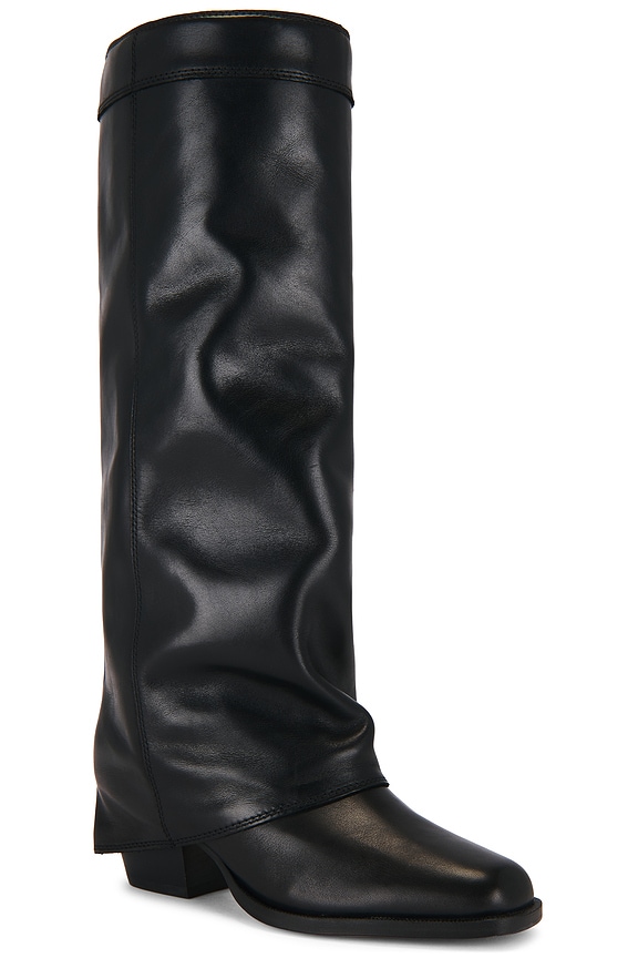 view 2 of 5 Winnick Wide Calf Boot in Black Leather