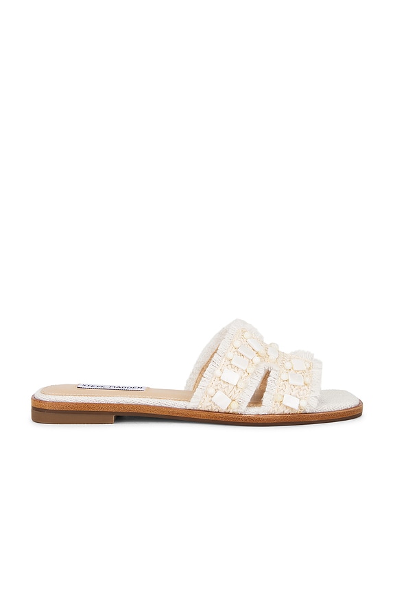 view 1 of 5 Hadyn Self Sandal in Bone Raffia