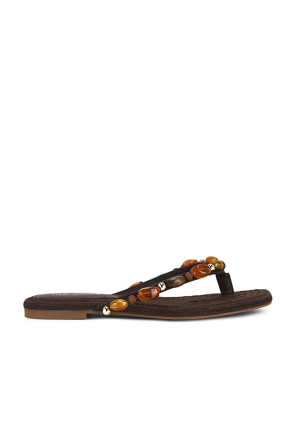 view 1 of 5 Marble Flip Flop in Brown Multi