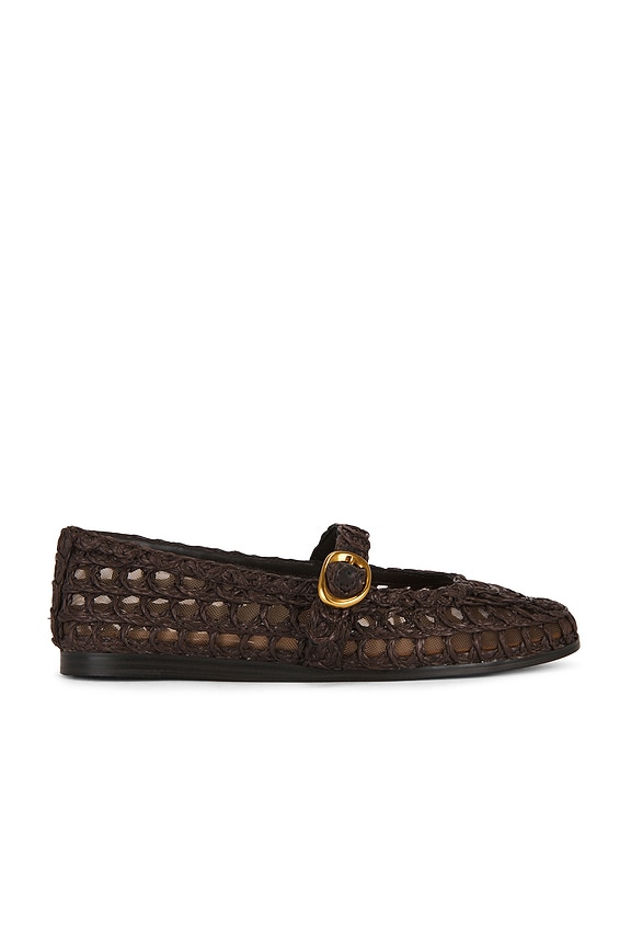 view 1 of 5 Melody Flats in Brown Raffia