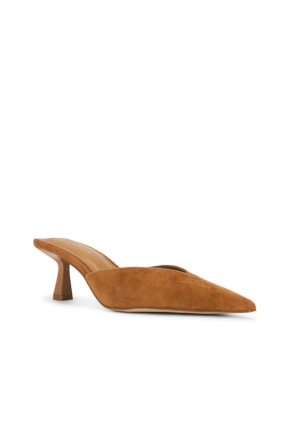 view 2 of 5 Mod Mule Pump in Chestnut Suede