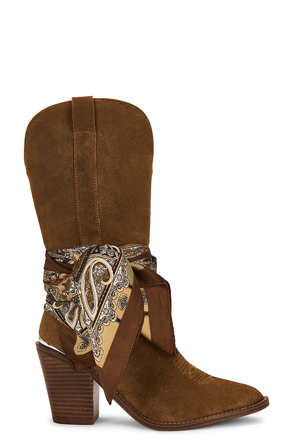 view 1 of 5 BOTAS SALLY SCARF in Chestnut Suede