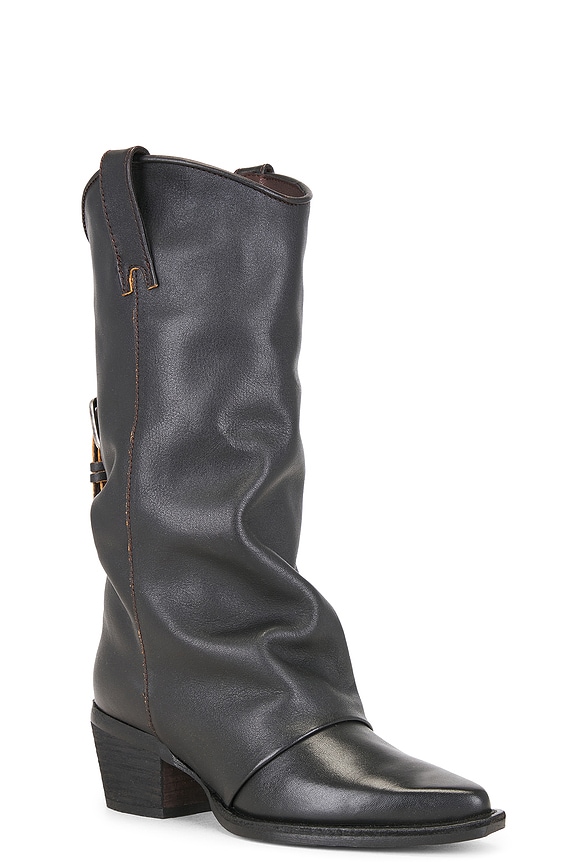 view 2 of 5 Aldora Boot in Brown Distressed