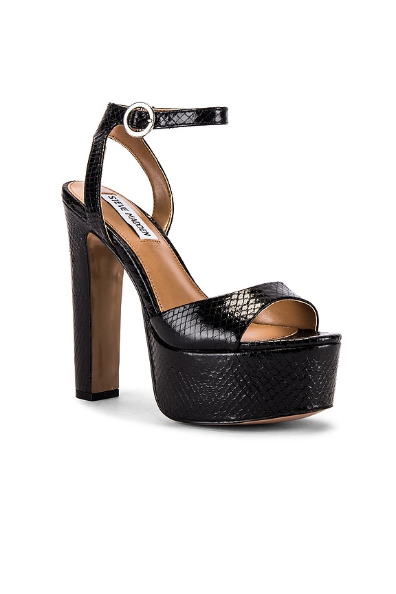 view 2 of 5 Skyla Platform Heel in Black Snake