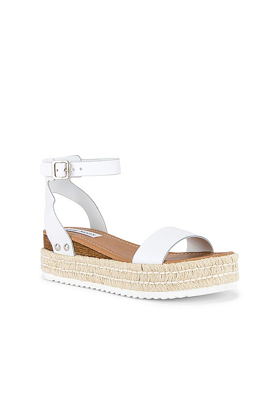 view 2 of 5 Chaser Flatform Sandal in White Leather