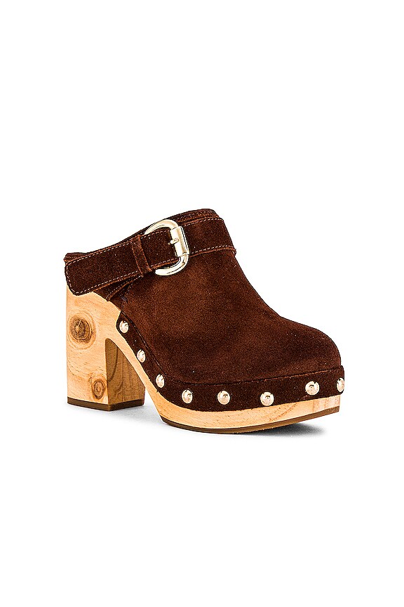view 2 of 5 HILDE 클로그 in Chestnut Suede