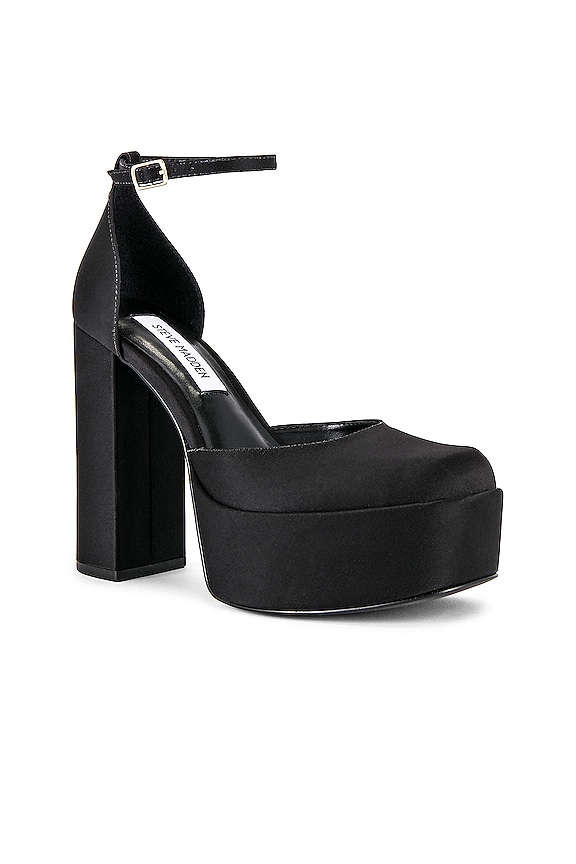 view 2 of 5 Agata Heel in Black Satin