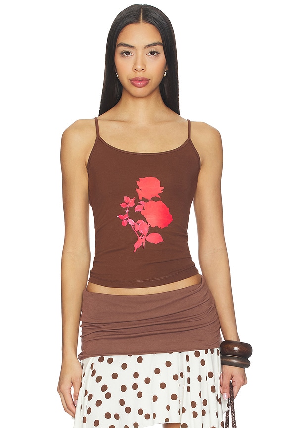 view 1 of 4 Rose Top in Brown