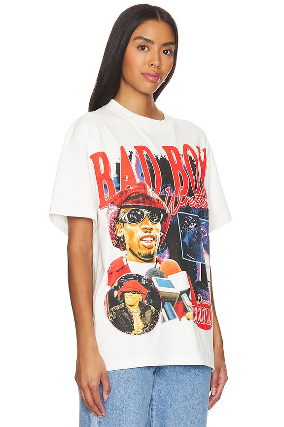 view 2 of 4 Bad Boy Wrestling Tee in White