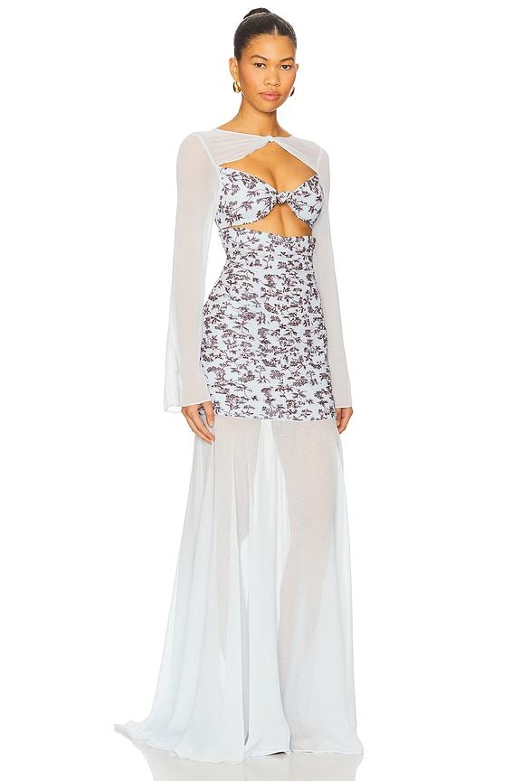 view 2 of 3 Fariha Gown in Jardin De Flores