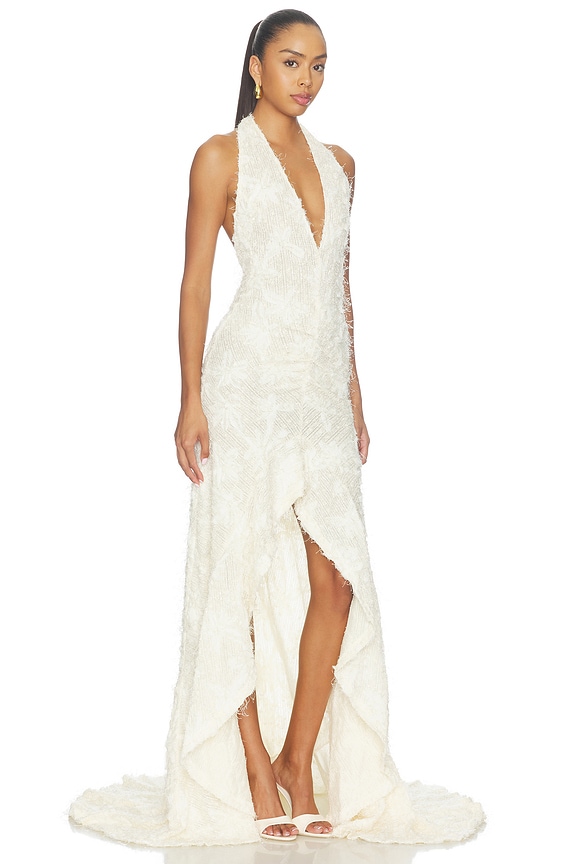 view 2 of 4 VESTIDO LARGO NOORAH  in Creme Off-white