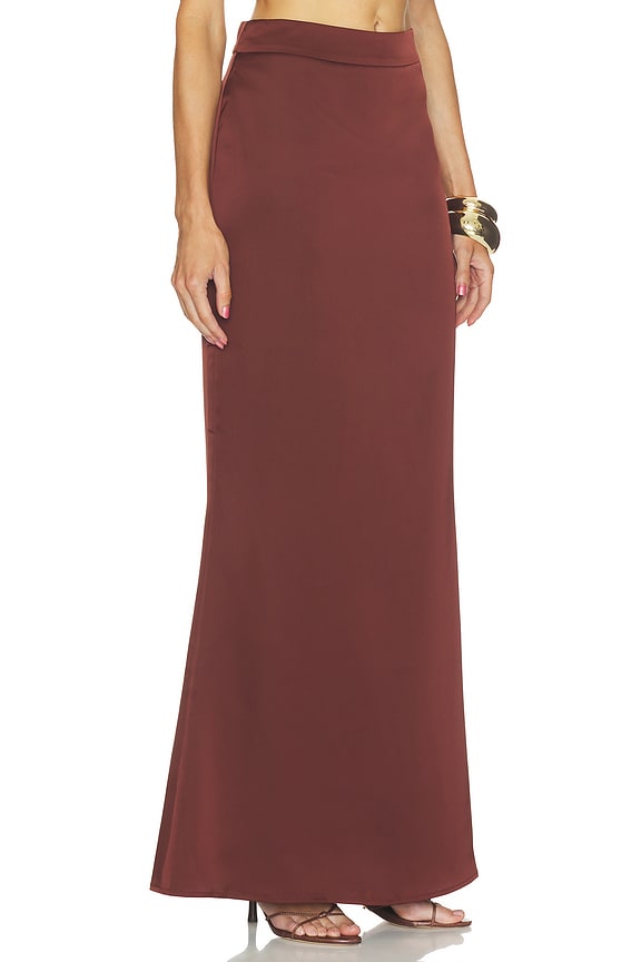 view 2 of 6 Aurelia Skirt in Cacao