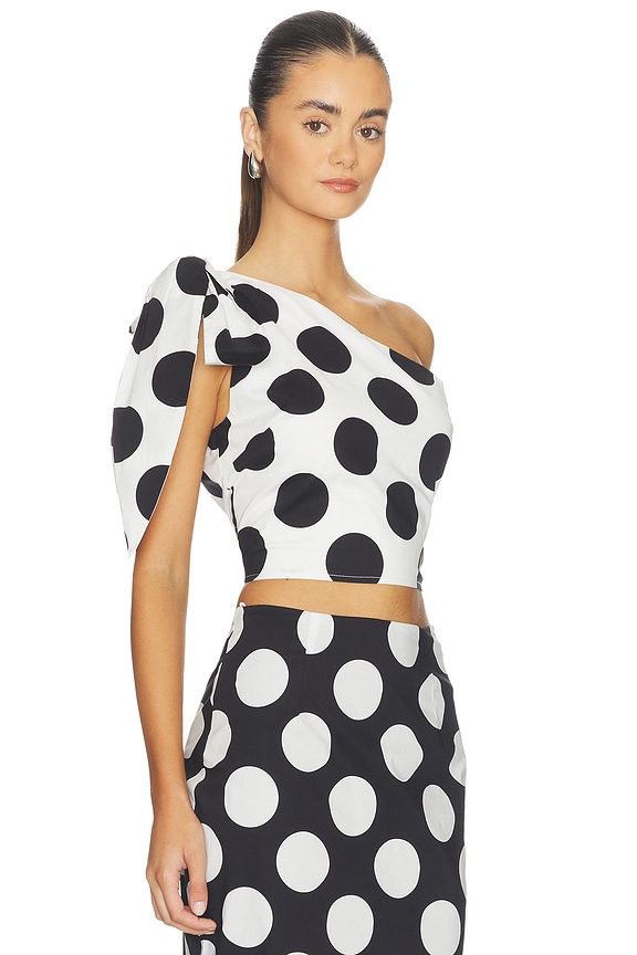 view 2 of 4 Milano Top in Polka Dots