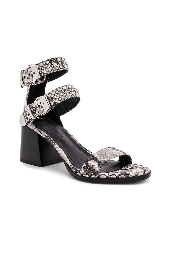 view 2 of 5 Apple Sandal in Cream & Black