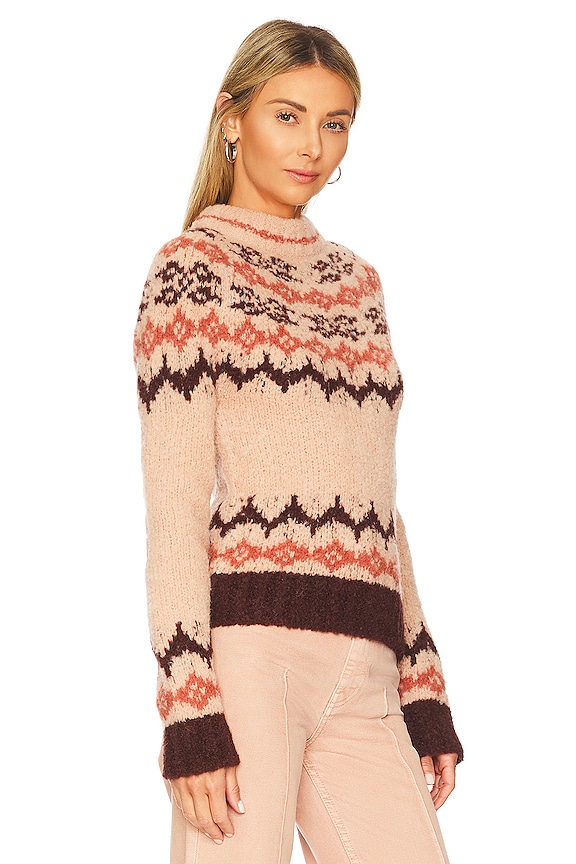 view 2 of 4 Lopi Sweater in Apricot Fair Isle