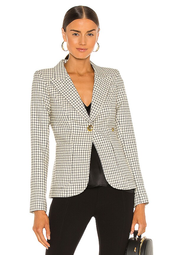 view 2 of 5 VESTE DUCHESS in Ivory & Black Grid