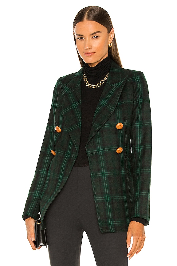 Smythe Wedding Blazer in Hunter Green Plaid | REVOLVE