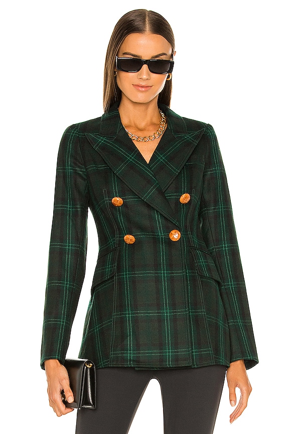 view 2 of 5 Wedding Blazer in Hunter Green Plaid