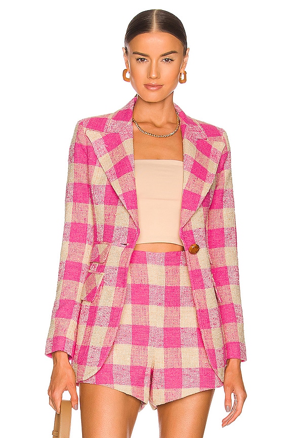 view 1 of 5 Birkin Blazer in Bubblegum Check