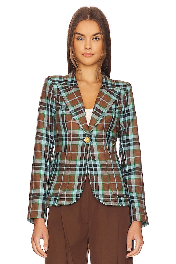 view 2 of 5 Patch Pocket Duchess Blazer in Thompson Hunting Tartan