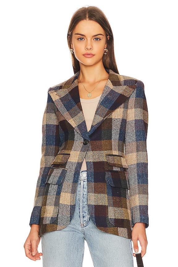 view 2 of 5 BIRKIN 블레이저 in Peri Lumberjacket Check