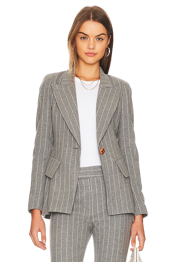 Smythe Lounge Blazer in Flannel Pinstripe | REVOLVE