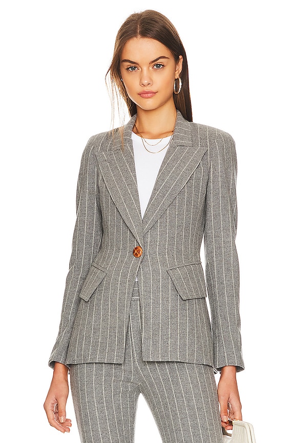 view 2 of 5 Lounge Blazer in Flannel Pinstripe