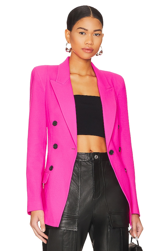 view 2 of 5 Not A Db Pagoda Blazer in Neon Pink